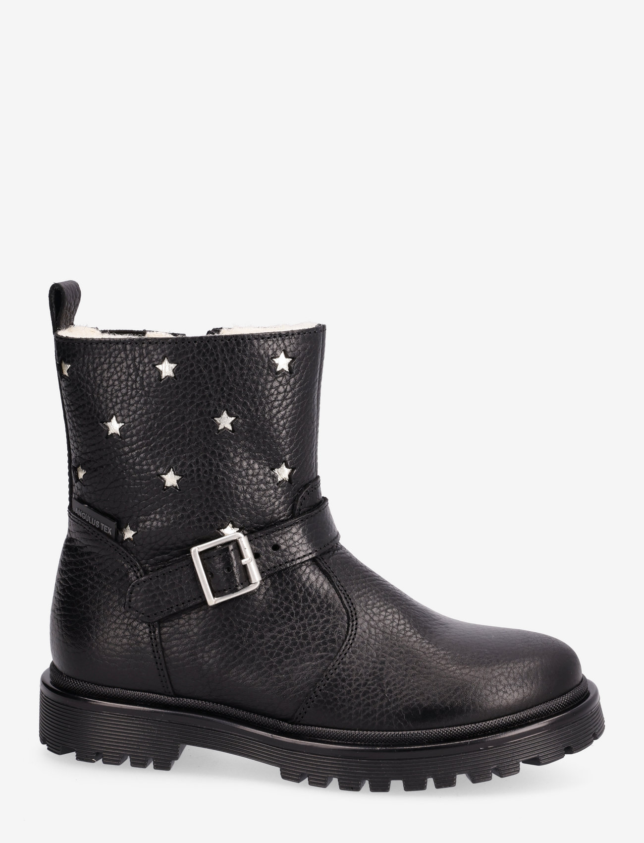 ANGULUS - Boots - flat - with zipper - kids - 2504/1325/1604/001 black/champ - 1