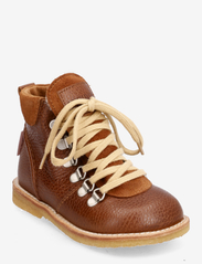 ANGULUS - Boots - flat - with lace and zip - bērniem - 2509/2219 cognac - 0
