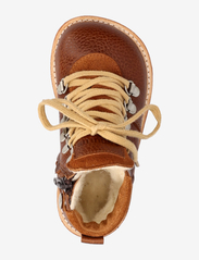 ANGULUS - Boots - flat - with lace and zip - bērniem - 2509/2219 cognac - 3
