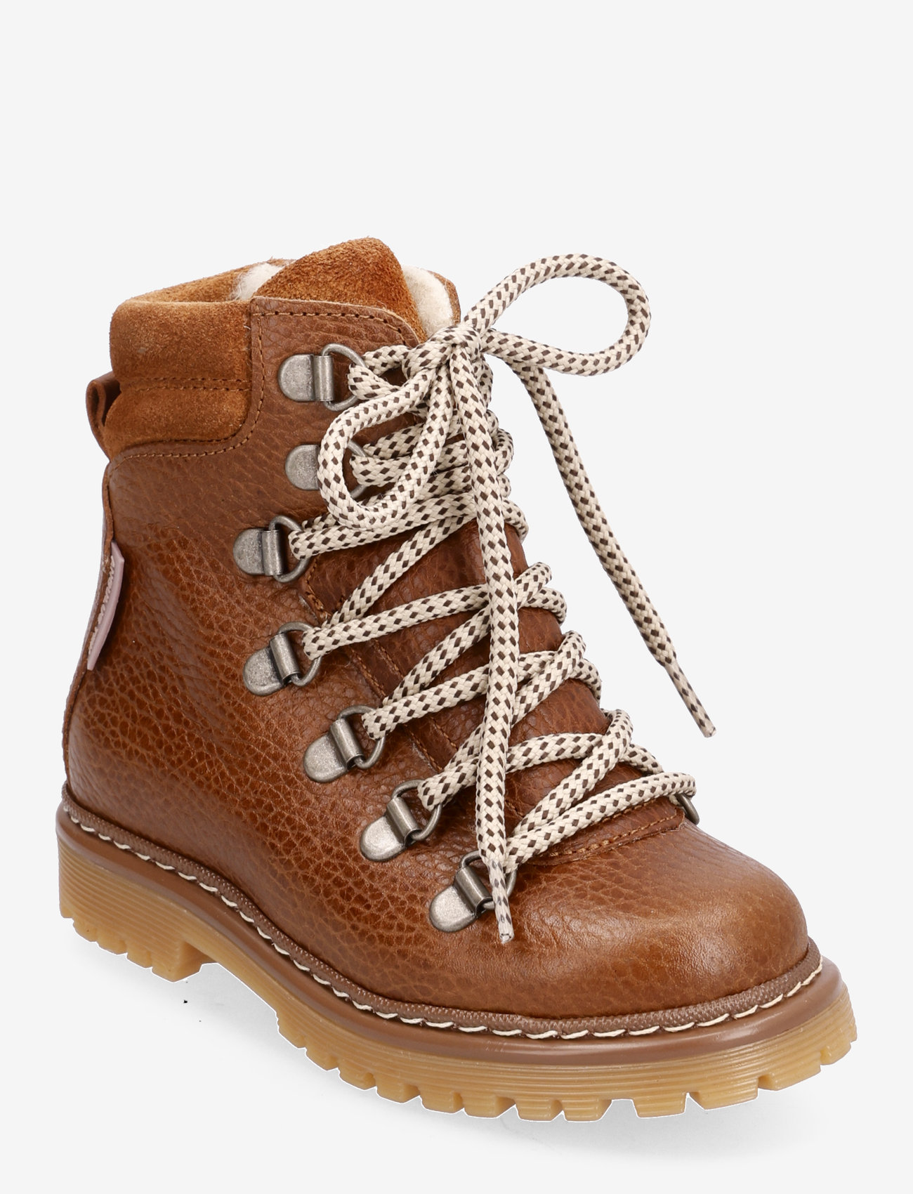 ANGULUS - Boots - flat - with lace and zip - bērniem - 2509/2219 cognac - 0