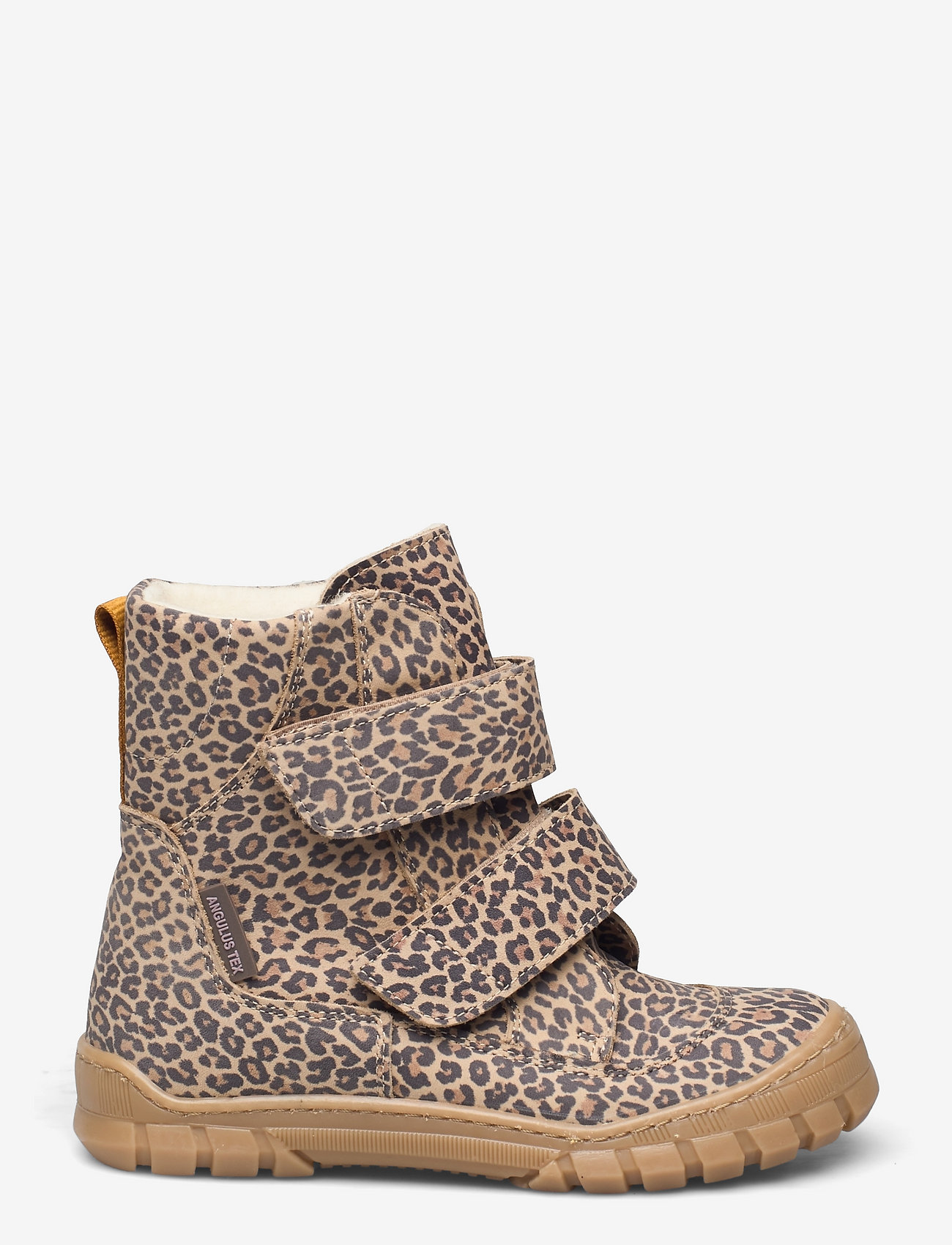 ANGULUS - Boots - flat - with velcro - 2185/2045 leopard/mustard - 1