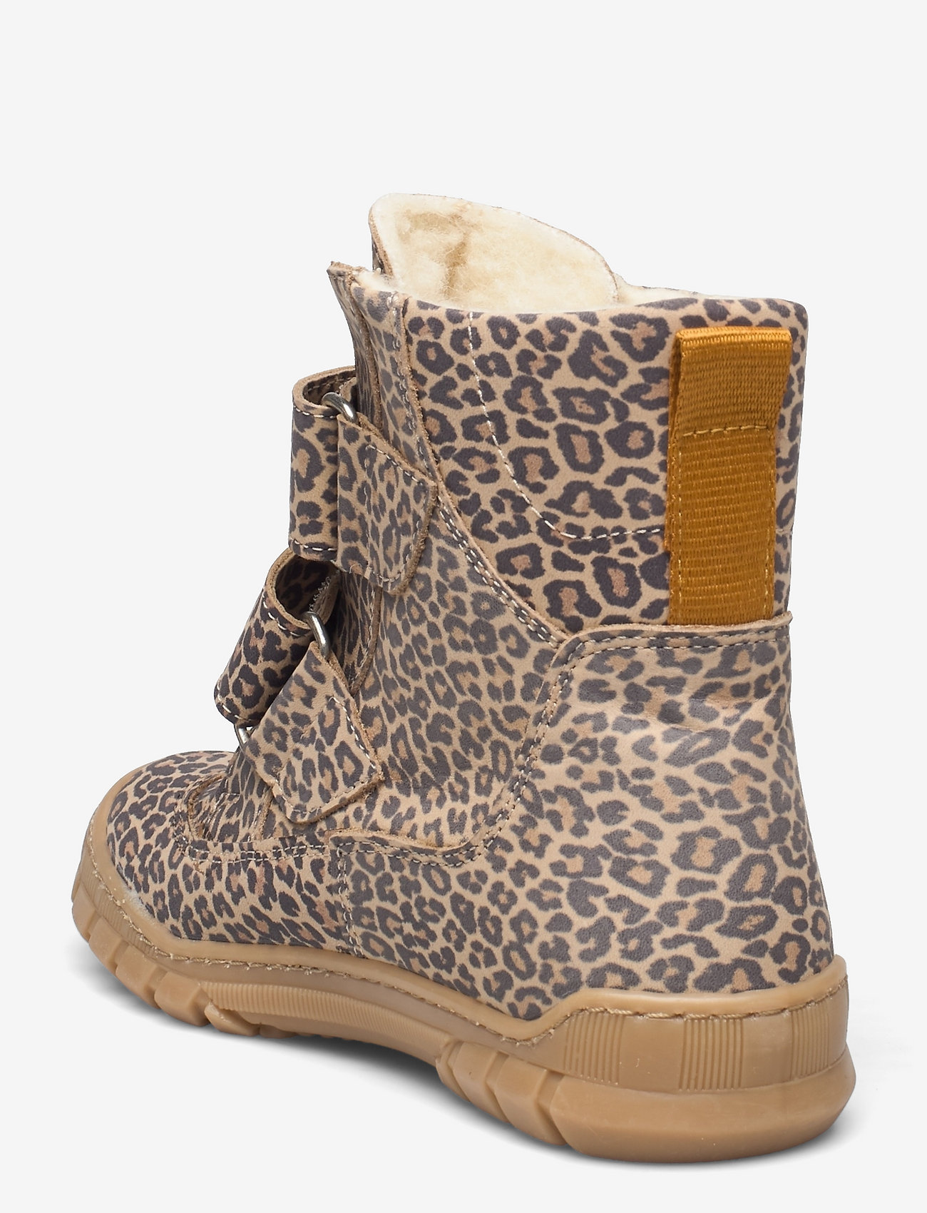 ANGULUS - Boots - flat - with velcro - 2185/2045 leopard/mustard - 2