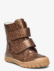 ANGULUS - Boots - flat - with velcro - bērniem - 2162 brown leo - 0