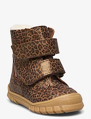 ANGULUS - Boots - flat - with velcro - bērniem - 2162 brown leopard - 0