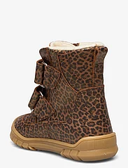 ANGULUS - Boots - flat - with velcro - bērniem - 2162 brown leopard - 2