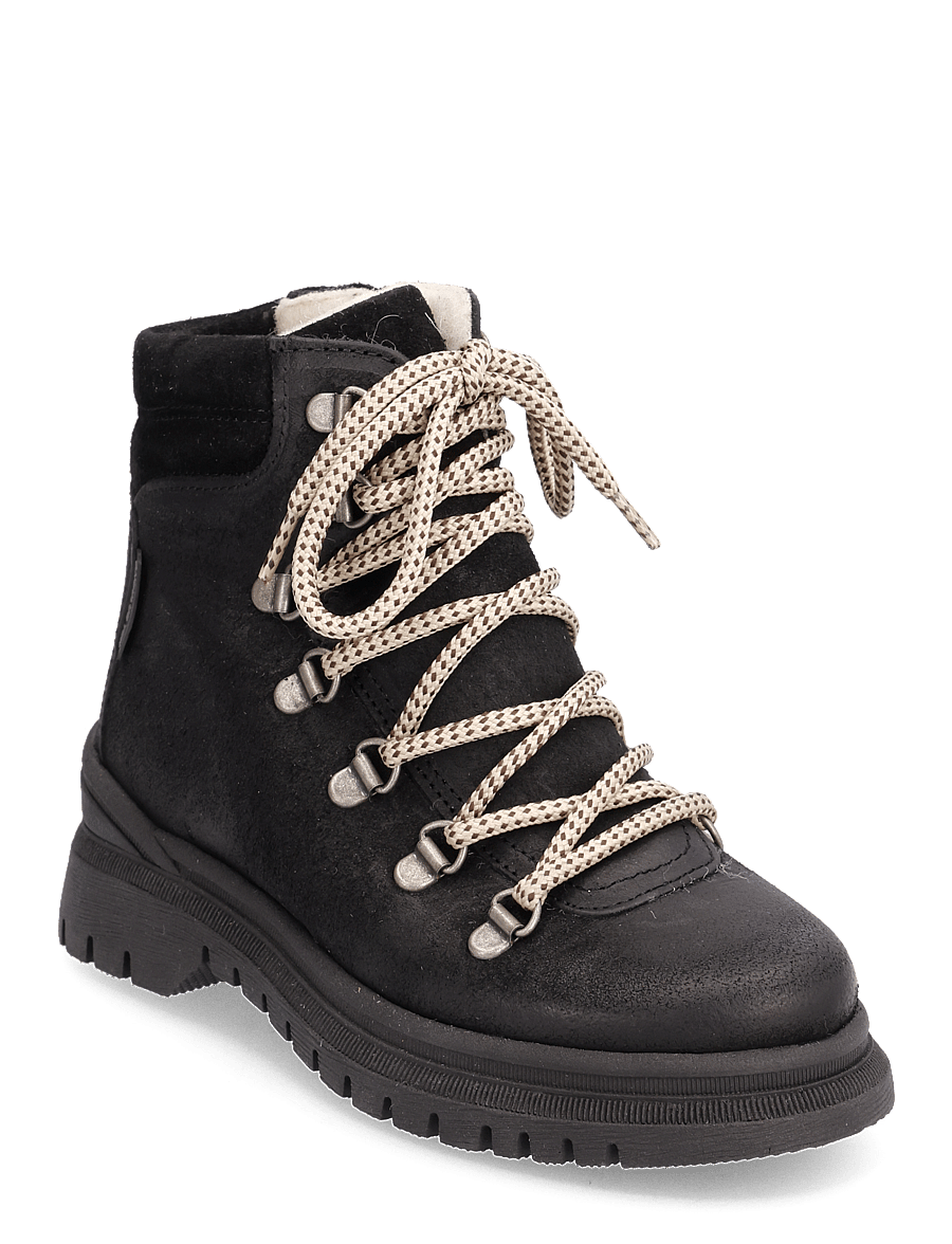 ANGULUS - Boots - flat - with lace and zip - winterstiefel - 2100/1163 black - 1