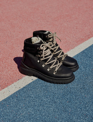 ANGULUS - Boots - flat - with lace and zip - dzieci - 2100/1163 black - 5
