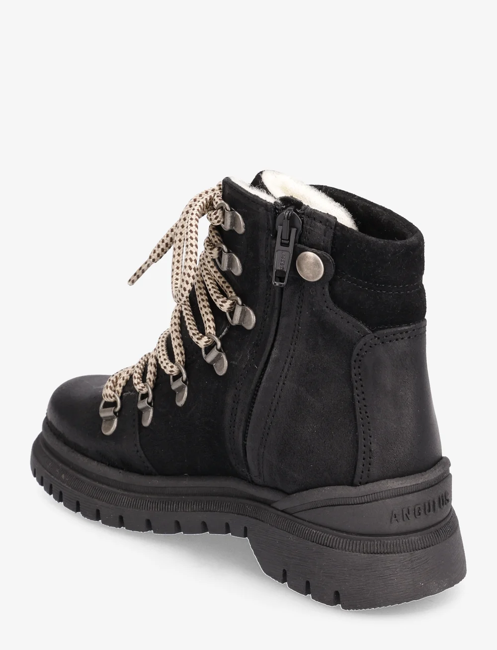 ANGULUS - Boots - flat - with lace and zip - schuhe - 2100/1163 black - 3