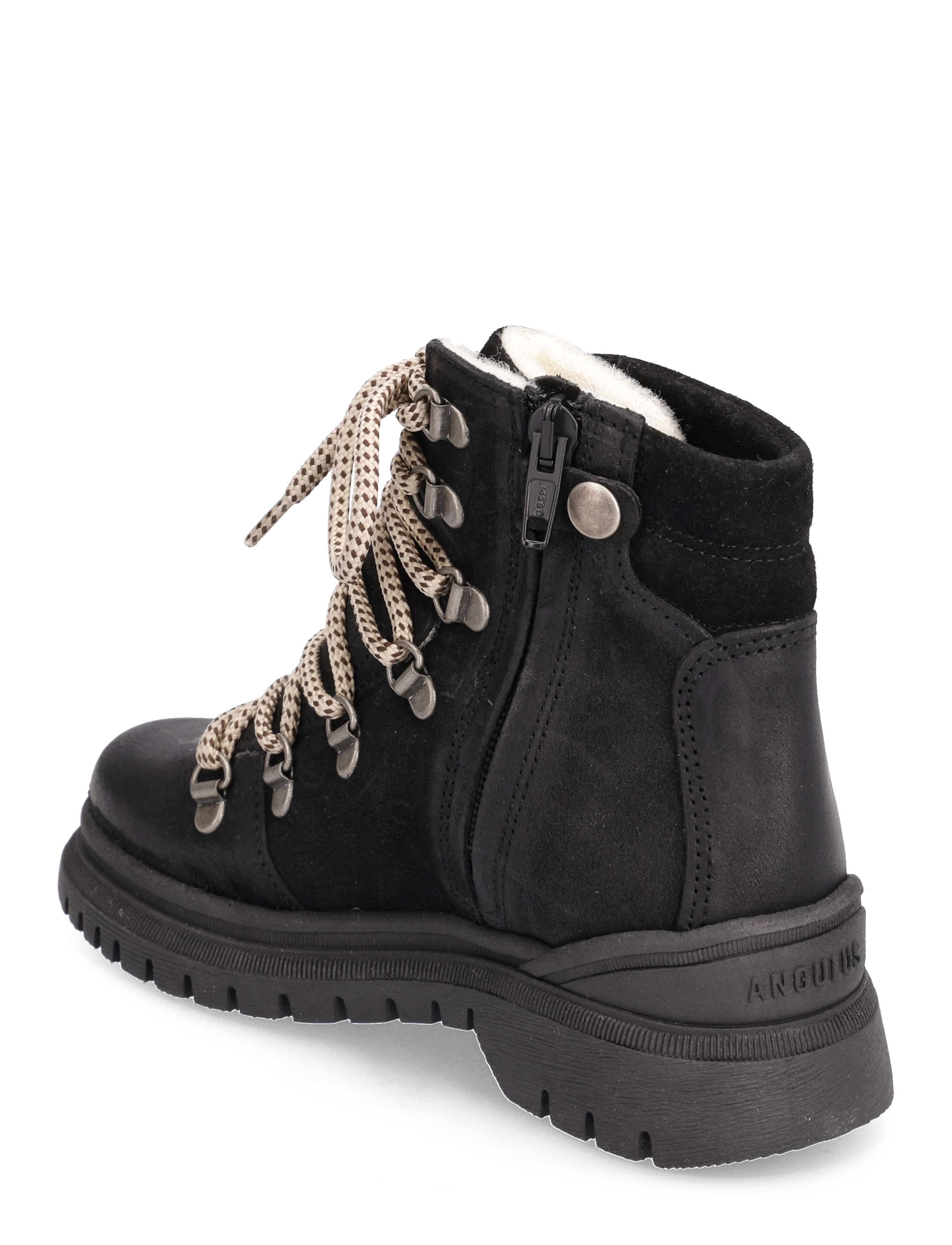 ANGULUS - Boots - flat - with lace and zip - herbstschuhe - 2100/1163 black - 3