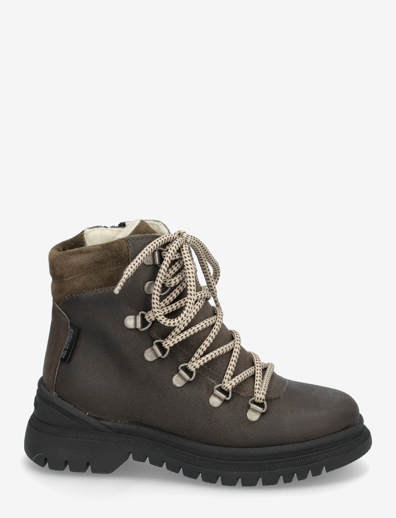 ANGULUS - Boots - flat - with lace and zip - skor - 2107/3225 olive/forrest - 1