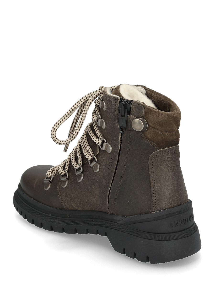 ANGULUS - Boots - flat - with lace and zip - winterlaarzen - 2107/3225 olive/forrest - 2