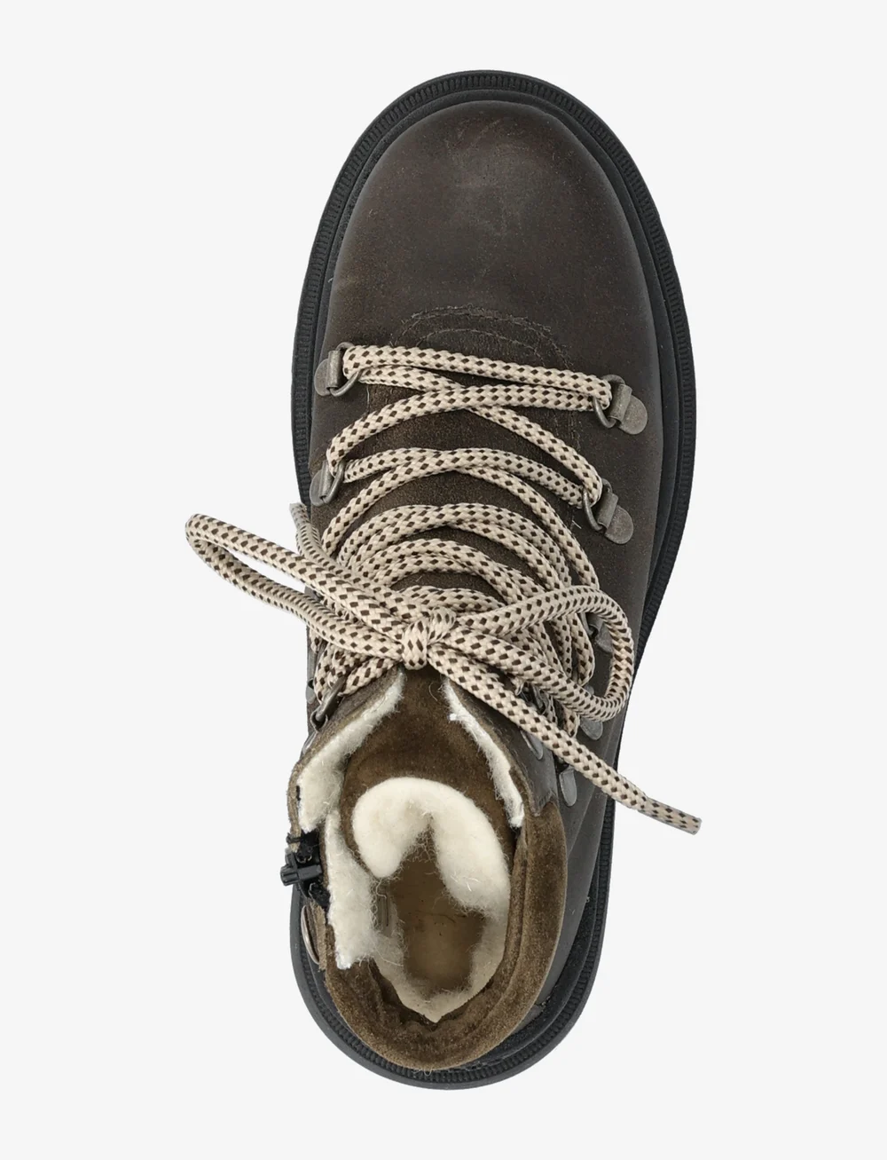 ANGULUS - Boots - flat - with lace and zip - skor - 2107/3225 olive/forrest - 3