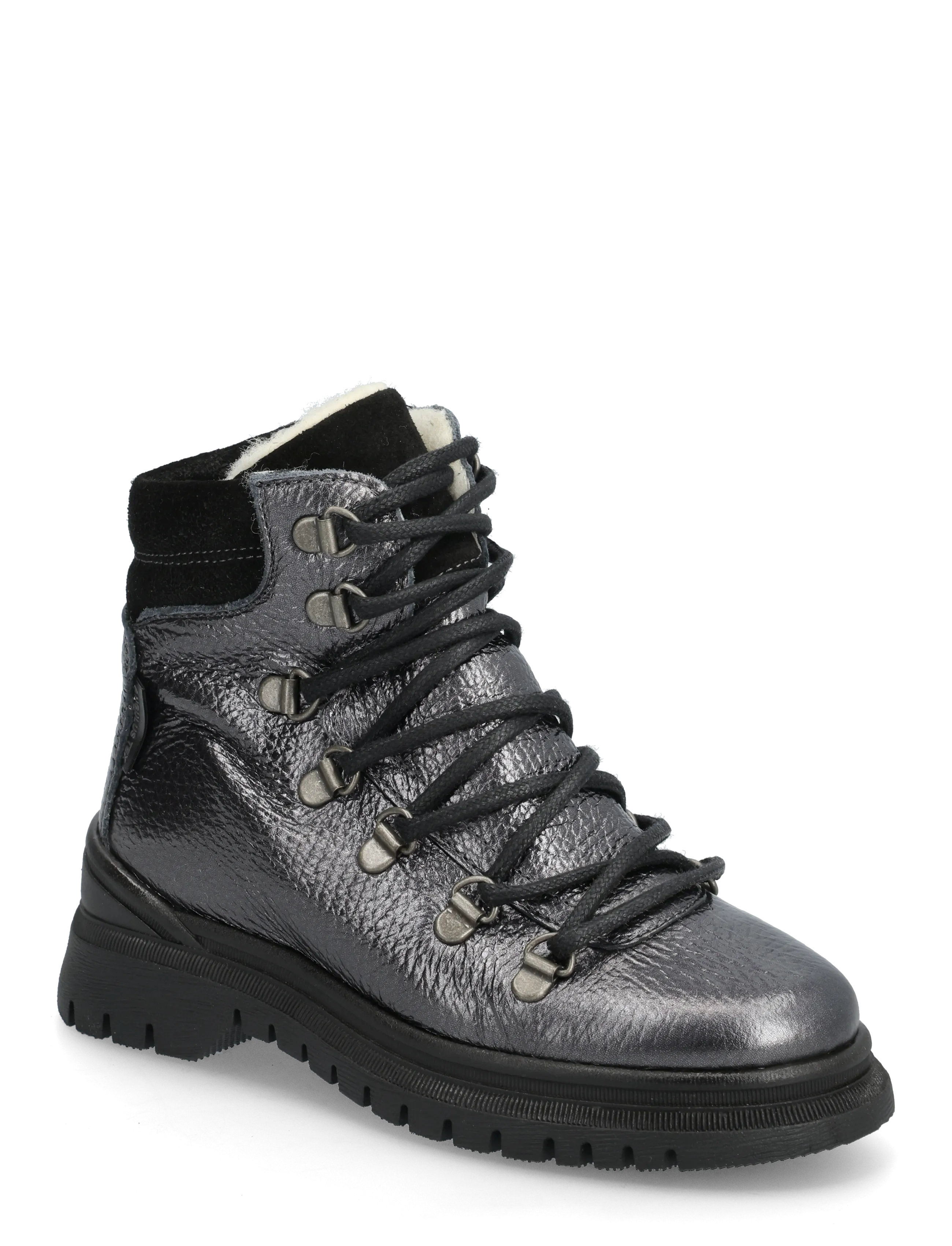ANGULUS Boots - Flat - With Lace And Zip, 33, Silver, Sko > Støvler, Børn