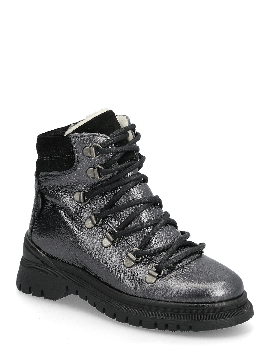 ANGULUS - Boots - flat - with lace and zip - stövlar & kängor - 4029/1163 black shine/black - 0