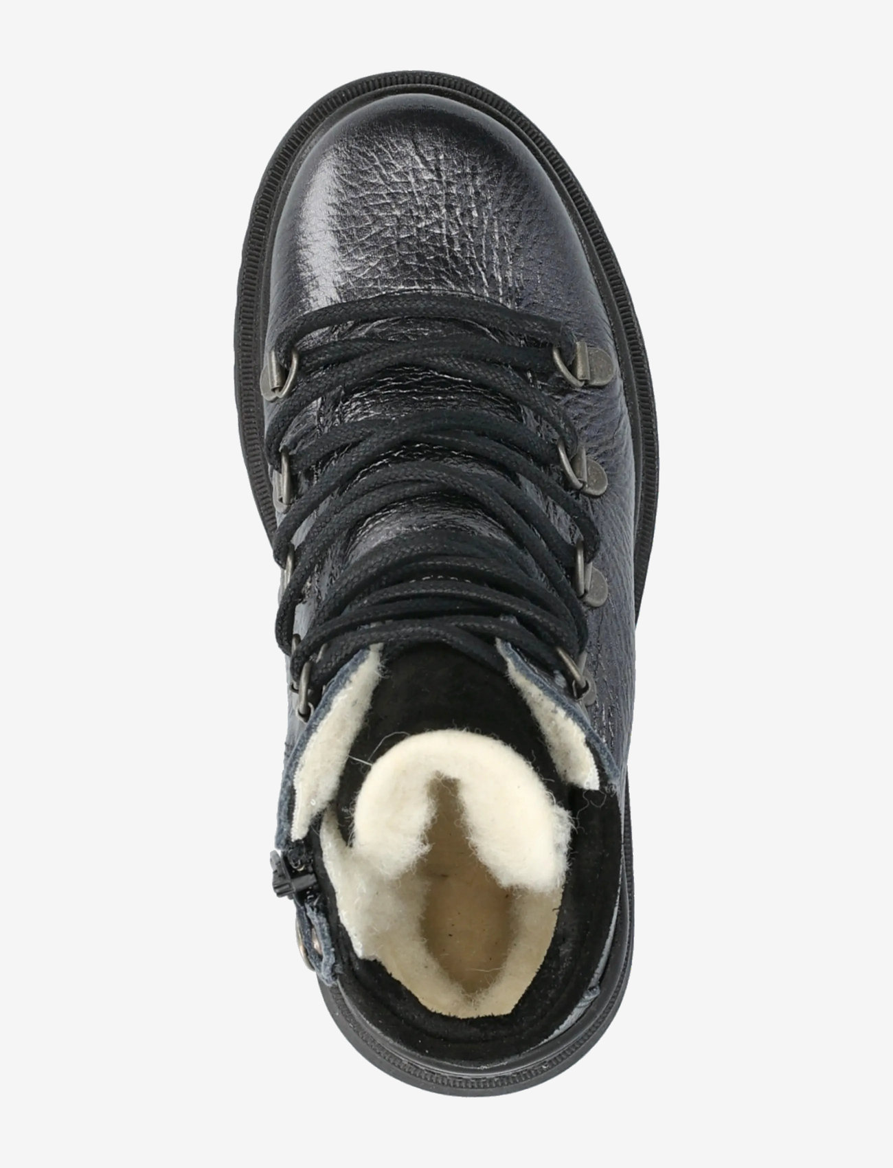 ANGULUS - Boots - flat - with lace and zip - saapad - 4029/1163 black shine/black - 3