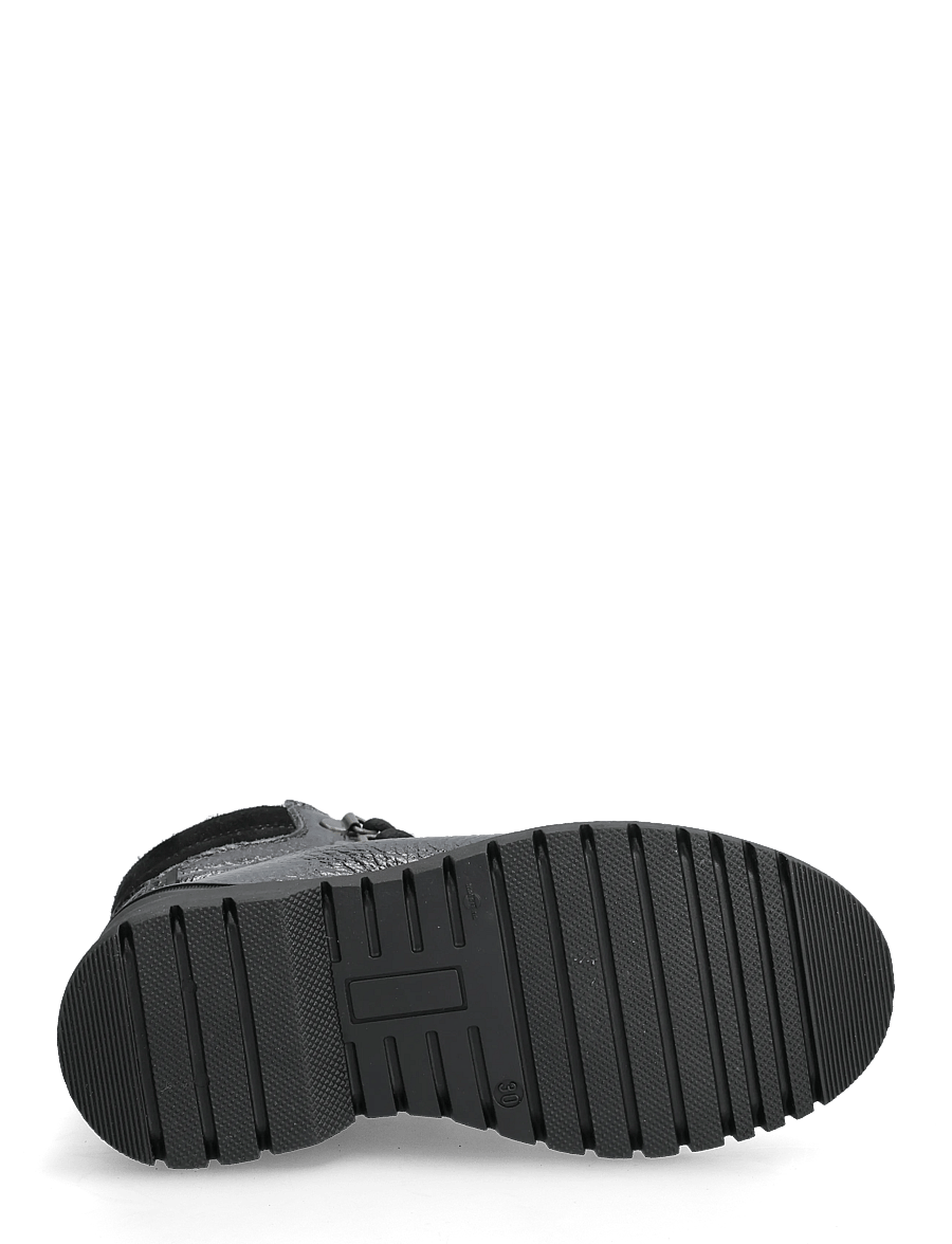 ANGULUS - Boots - flat - with lace and zip - stövlar & kängor - 4029/1163 black shine/black - 4