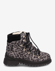 ANGULUS - Boots - flat - with lace and zip - lapset - 1750/1163 gray leopard/black - 1