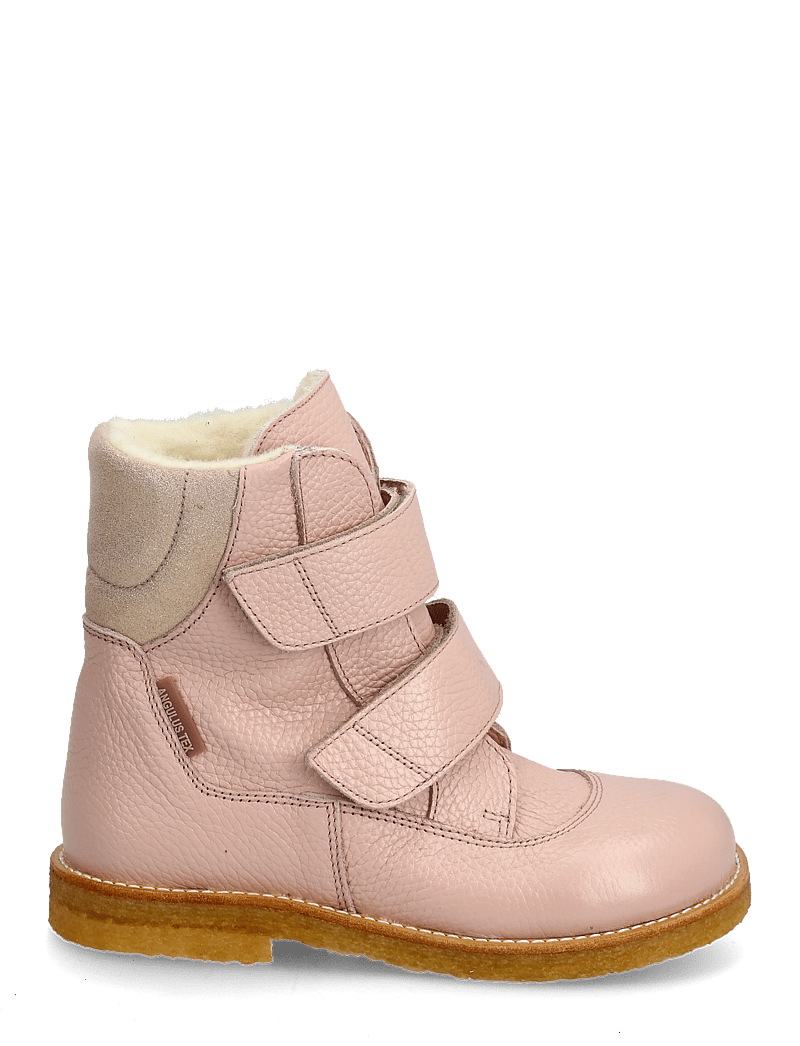 ANGULUS - Boots - flat - with velcro - schuhe - 3241/4018 rosebud/rose glitter - 1