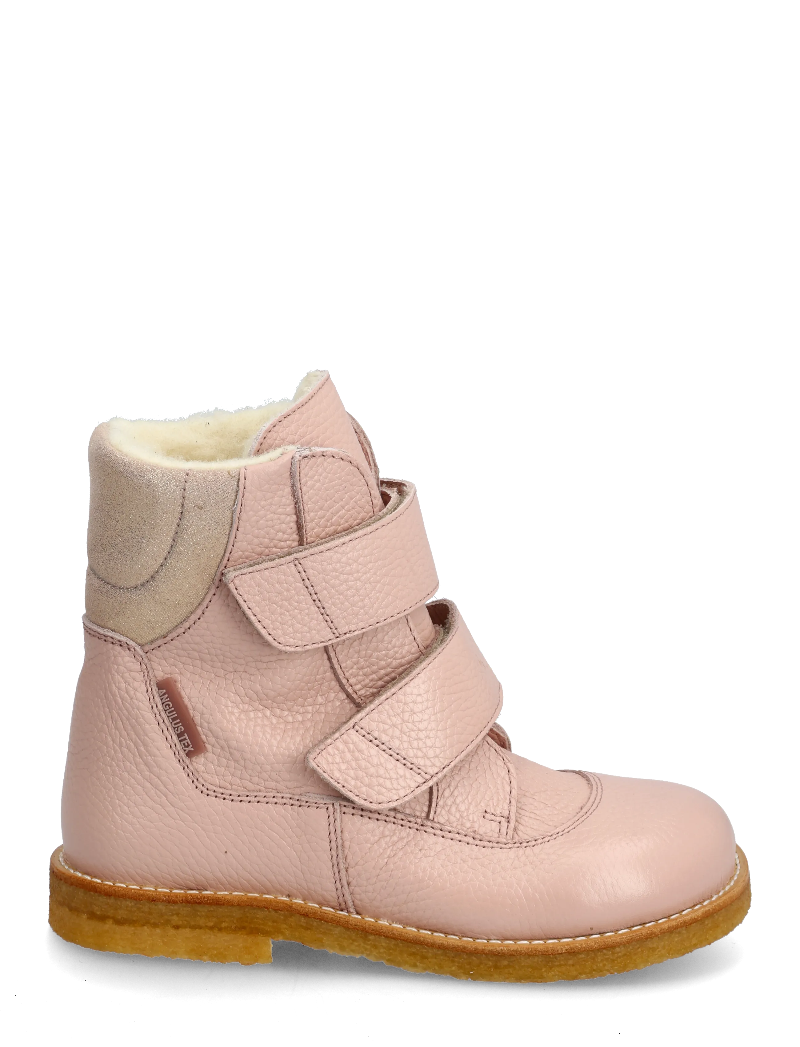 ANGULUS - Boots - flat - with velcro - skor - 3241/4018 rosebud/rose glitter - 1