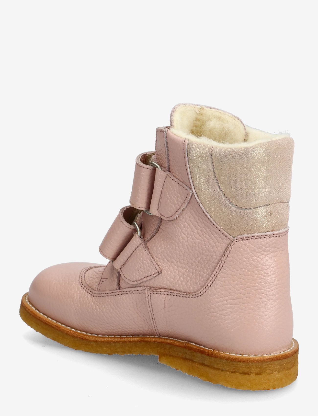 ANGULUS - Boots - flat - with velcro - efterårssko - 3241/4018 rosebud/rose glitter - 2