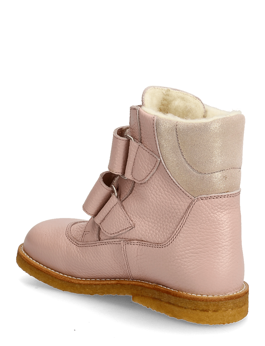 ANGULUS - Boots - flat - with velcro - skor - 3241/4018 rosebud/rose glitter - 2