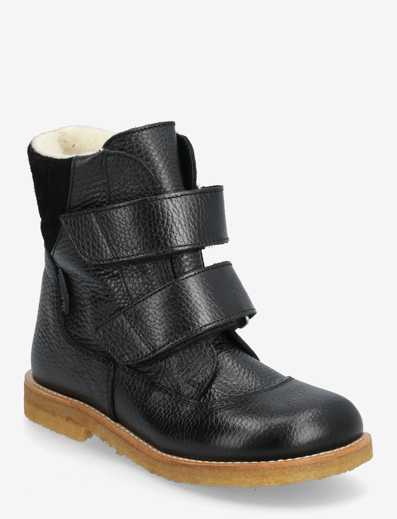 ANGULUS - Boots - flat - with velcro - skor - 2504/1163 black/black - 0