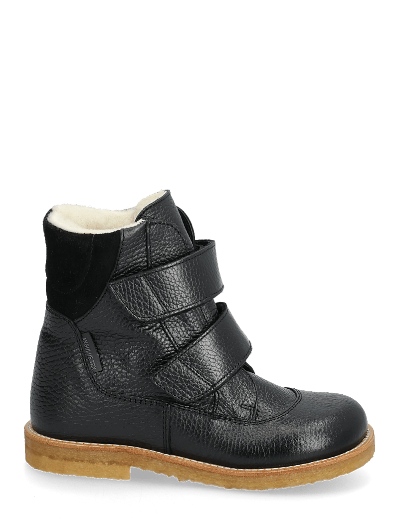 ANGULUS - Boots - flat - with velcro - skor - 2504/1163 black/black - 1