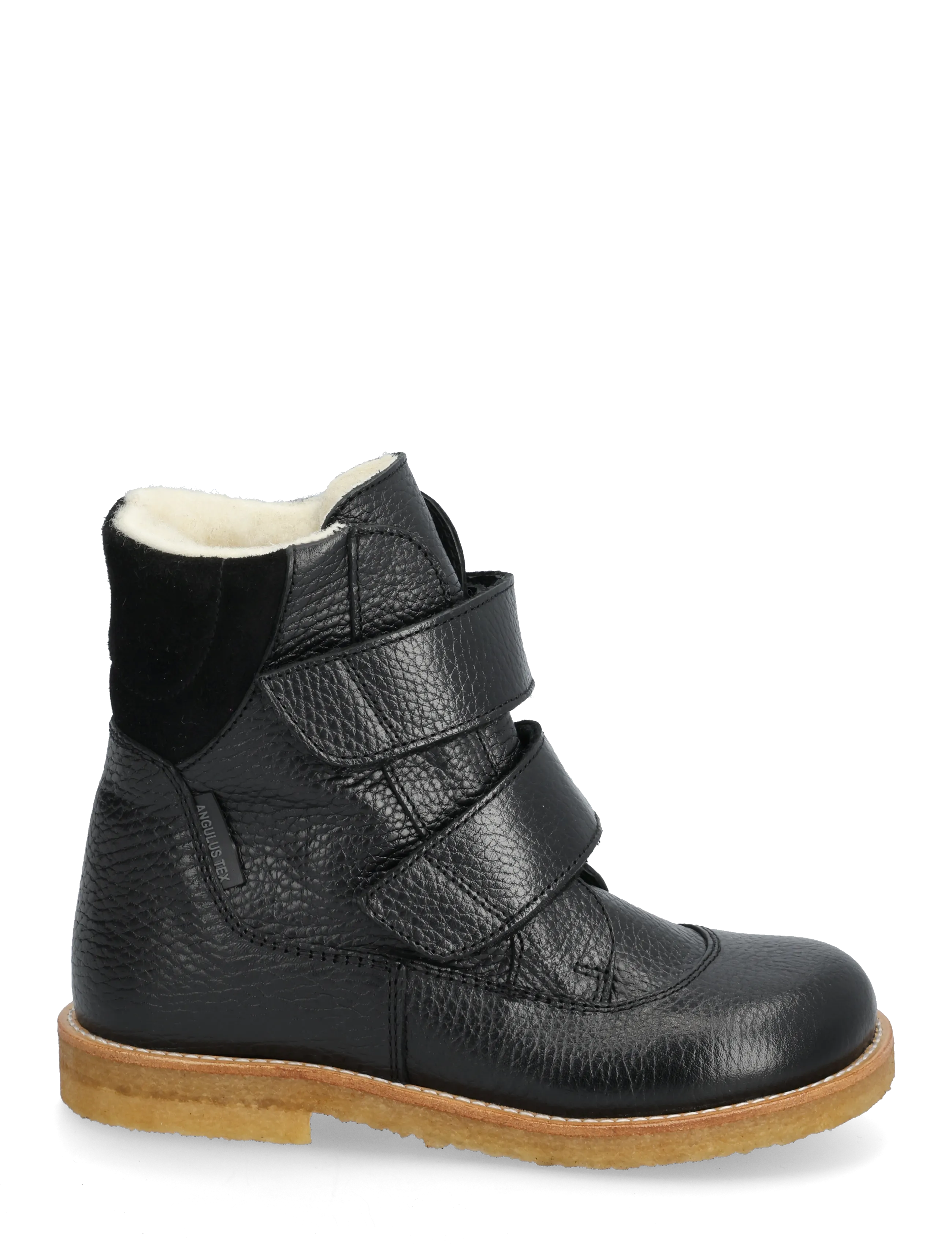 ANGULUS - Boots - flat - with velcro - skor - 2504/1163 black/black - 1