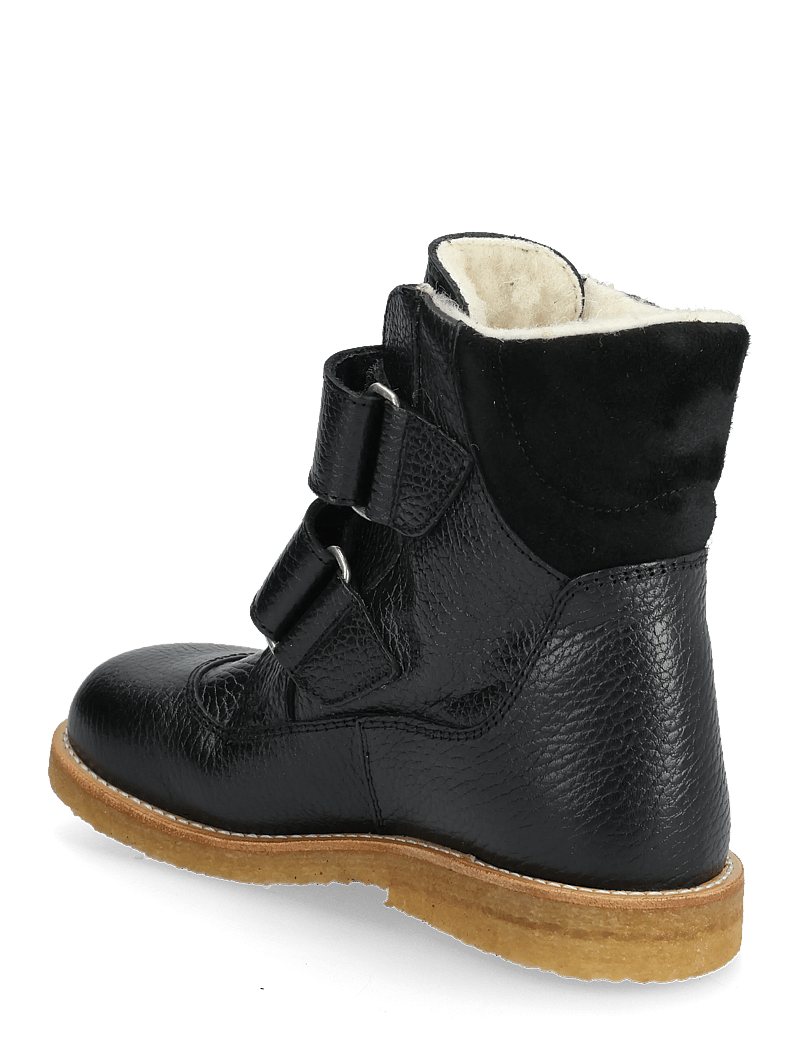 ANGULUS - Boots - flat - with velcro - skor - 2504/1163 black/black - 2