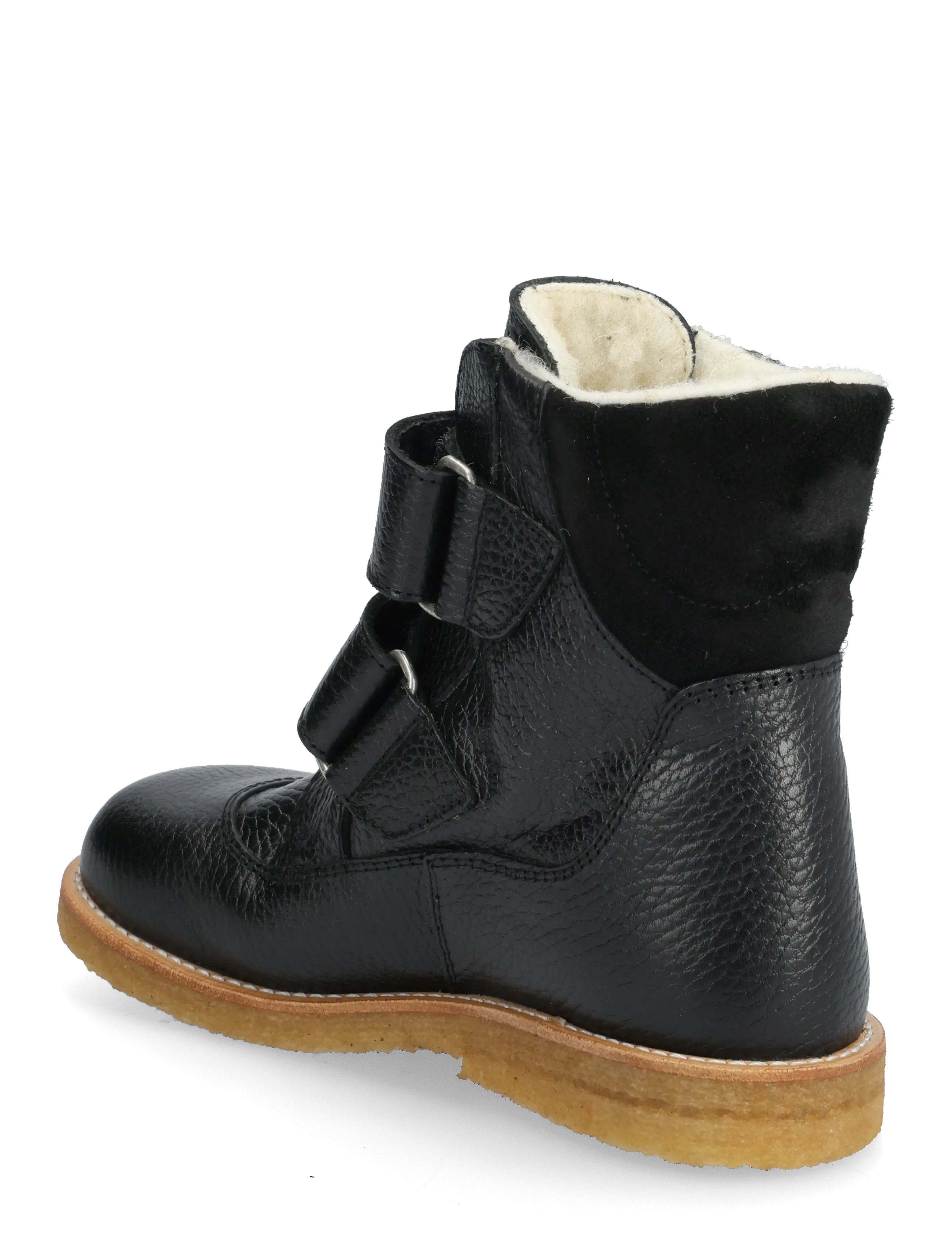 ANGULUS - Boots - flat - with velcro - skor - 2504/1163 black/black - 2