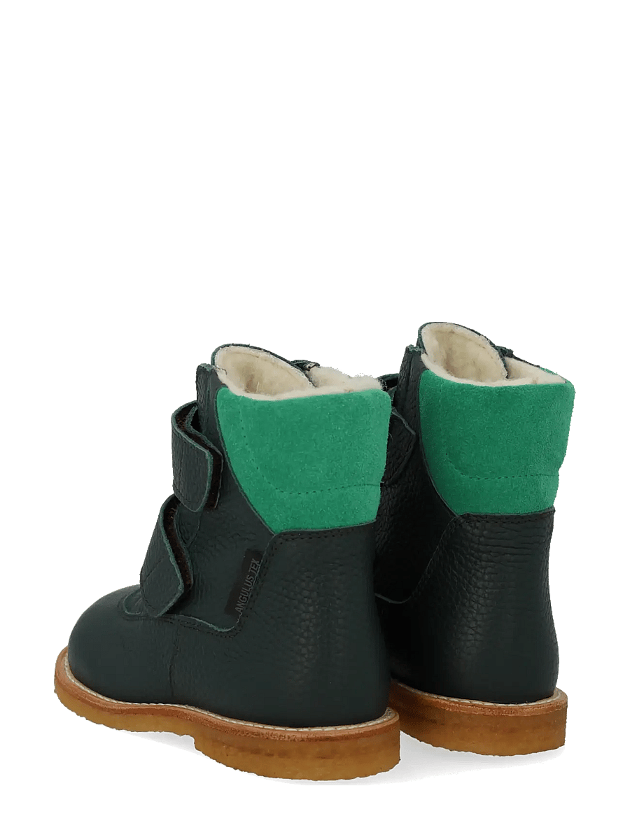 ANGULUS - Boots - flat - with velcro - kingad - 3245/2736 deep teal/grass gree - 2
