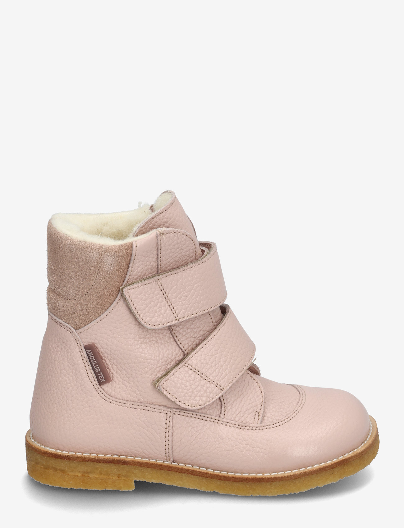 ANGULUS - Boots - flat - with velcro - efterårssko - 3241/3222 rosebud/rosebud - 1