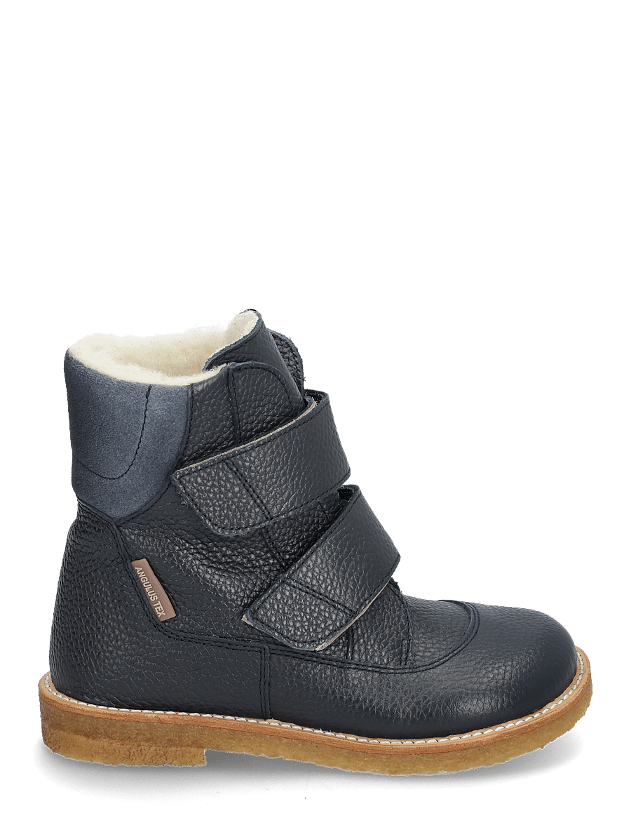 ANGULUS - Boots - flat - with velcro - winterboots - 3246/2734 navy/blue fog - 1