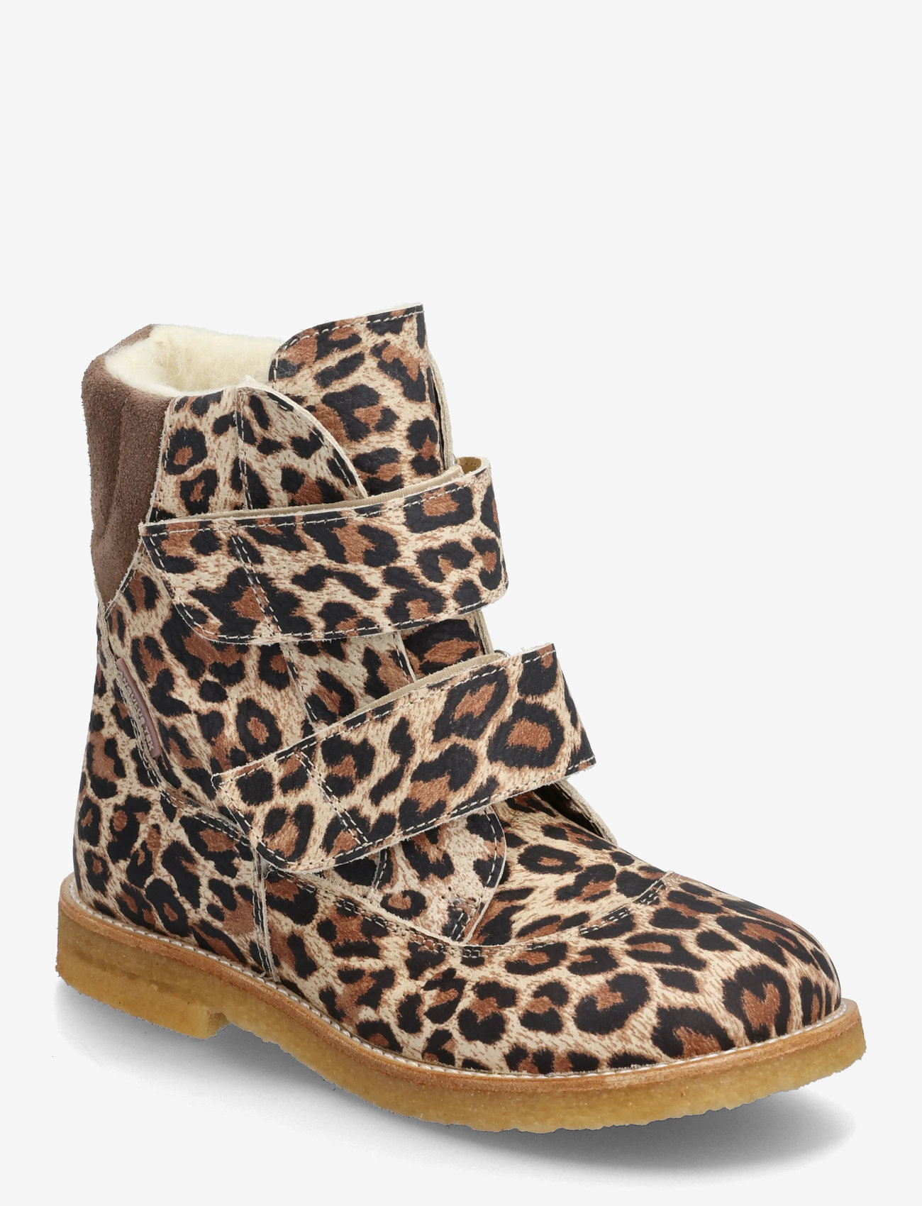 ANGULUS - Boots - flat - with velcro - sko - 4020/1780 beige leo/taupe - 0
