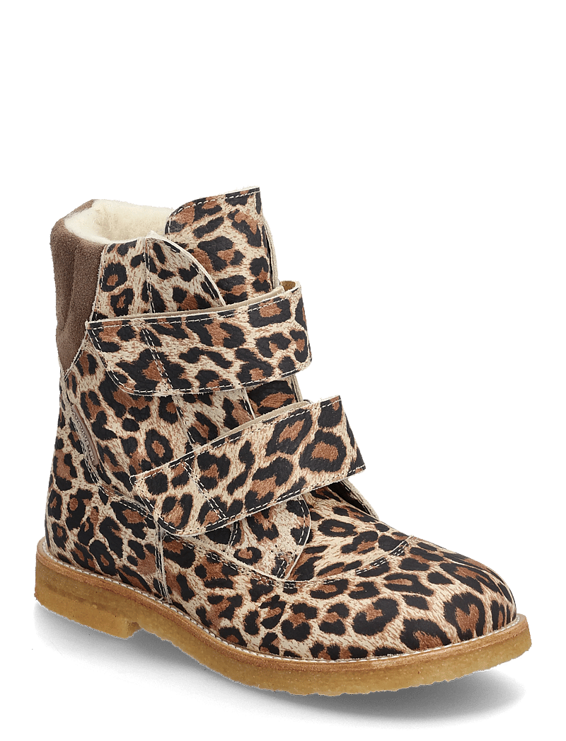 ANGULUS - Boots - flat - with velcro - sko - 4020/1780 beige leo/taupe - 0