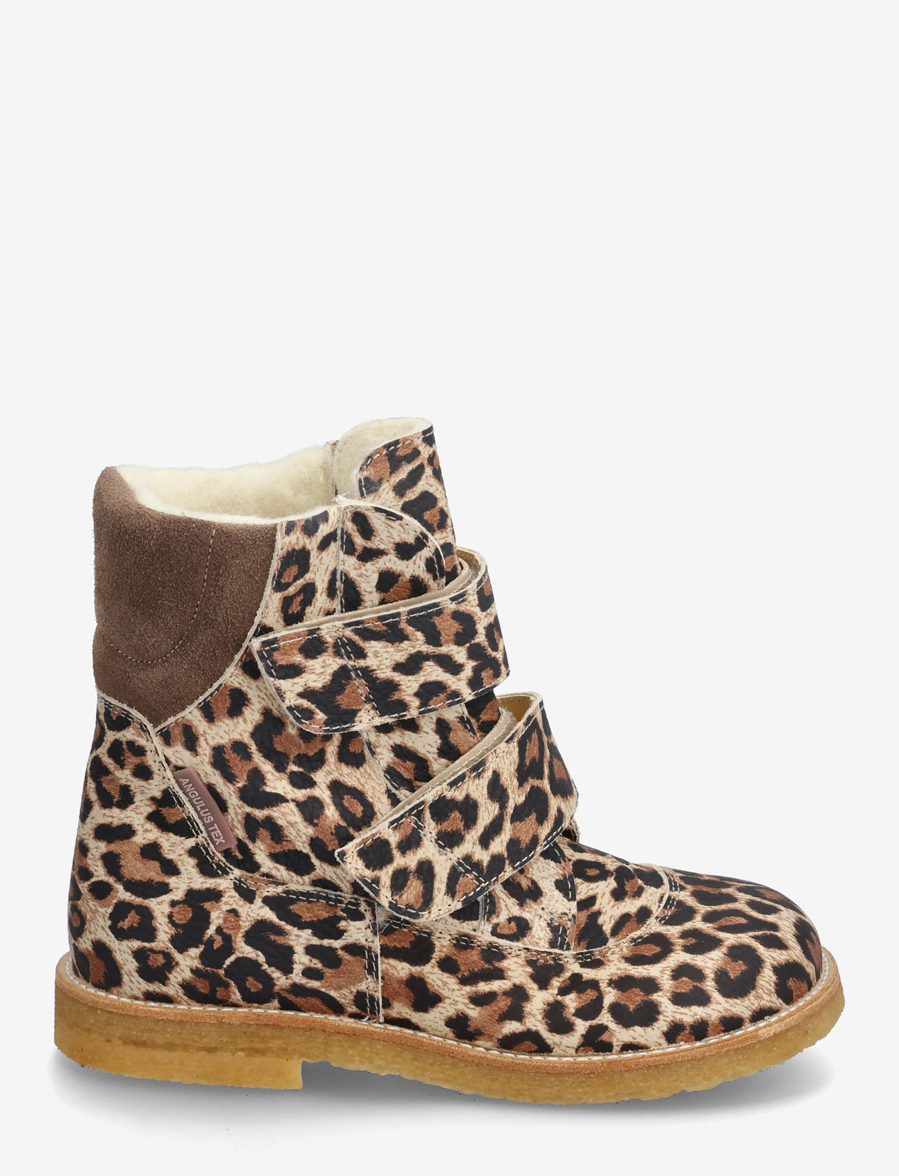 ANGULUS - Boots - flat - with velcro - sko - 4020/1780 beige leo/taupe - 1
