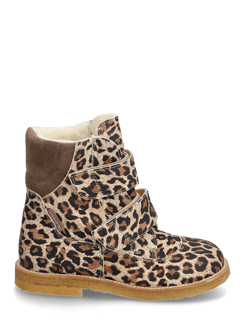 ANGULUS - Boots - flat - with velcro - sko - 4020/1780 beige leo/taupe - 1