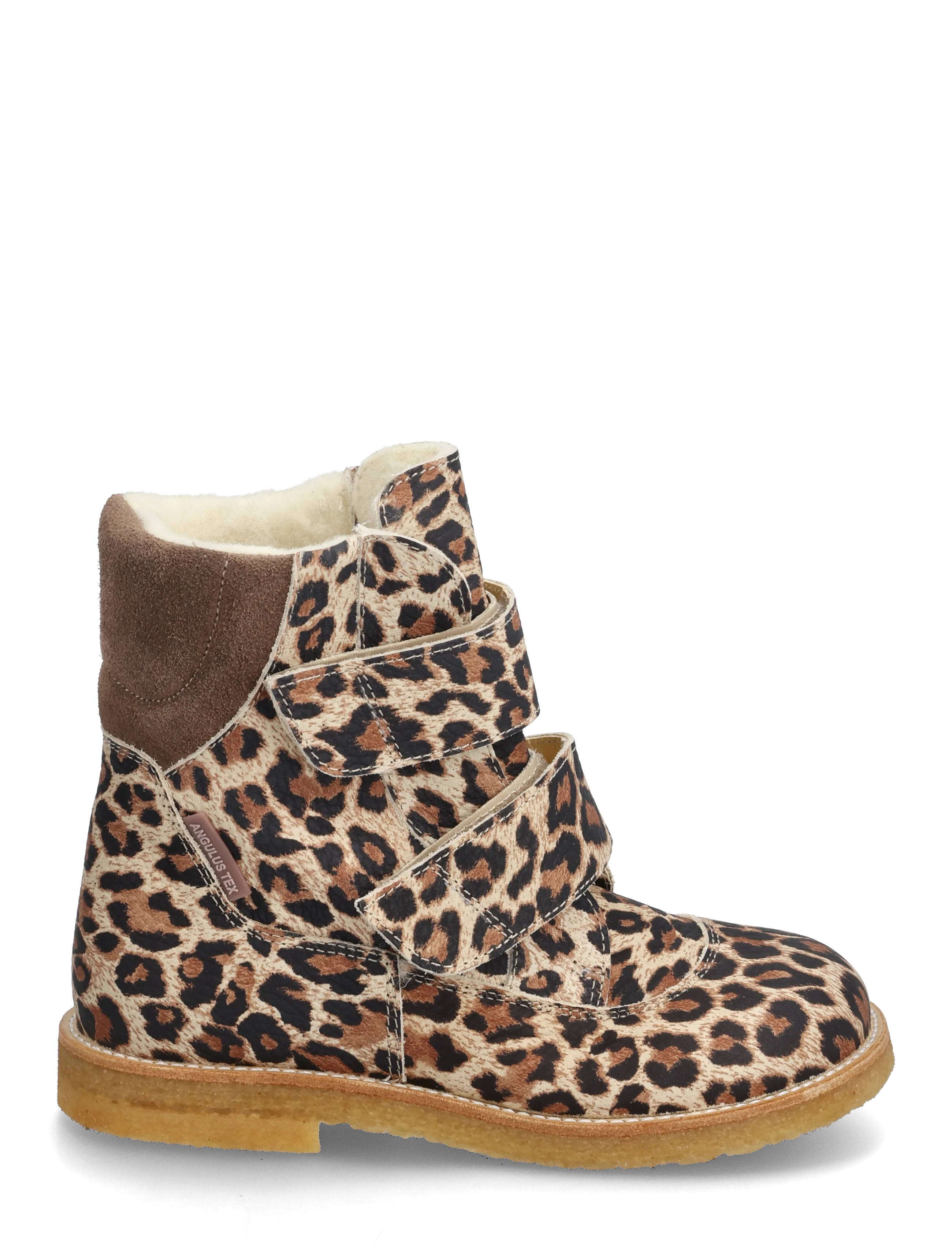 ANGULUS - Boots - flat - with velcro - herbstschuhe - 4020/1780 beige leo/taupe - 1