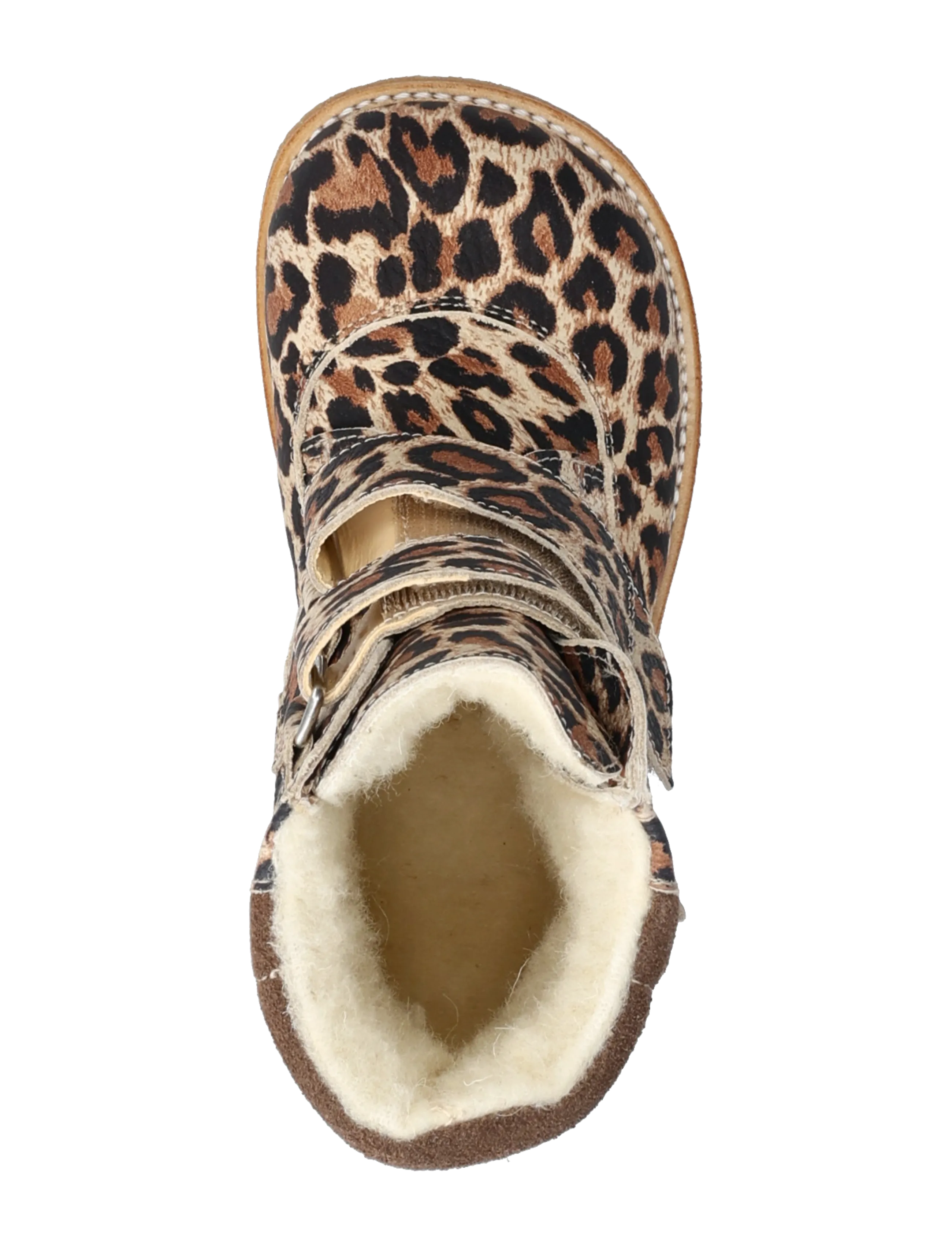 ANGULUS - Boots - flat - with velcro - winterboots - 4020/1780 beige leo/taupe - 3