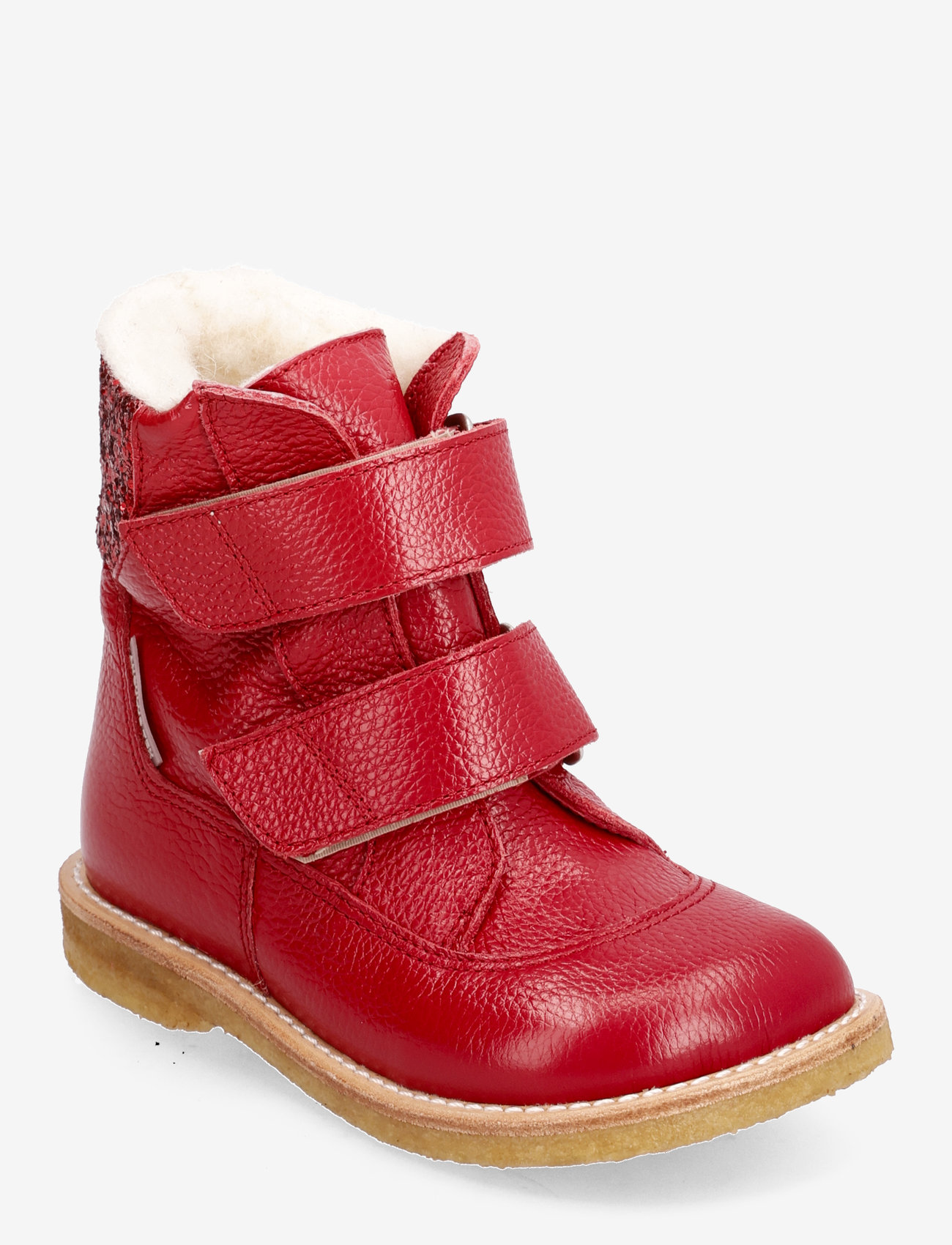 ANGULUS - Boots - flat - with velcro - børn - 2568/1711 red/red glitter - 0