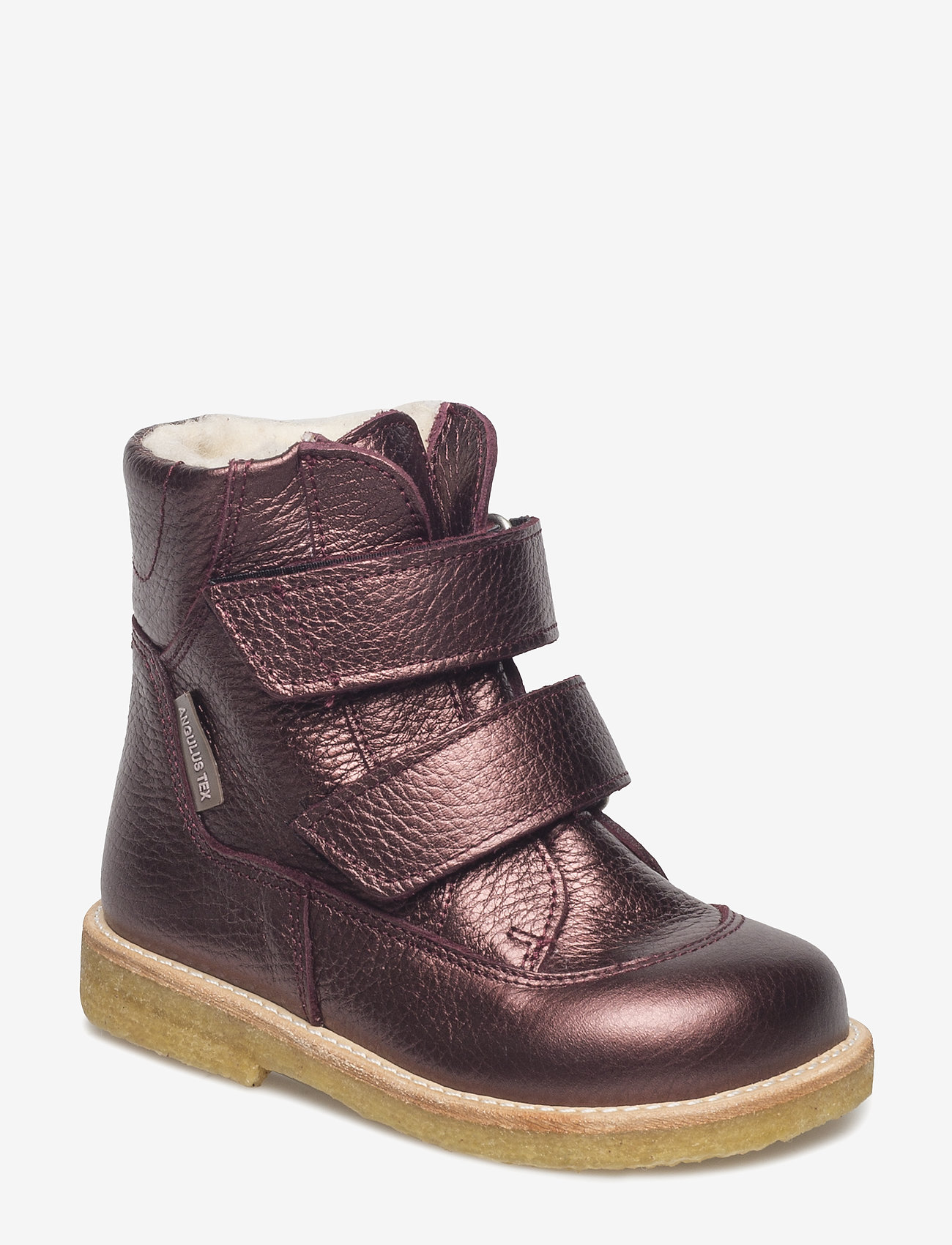 ANGULUS - Boots - flat - with velcro - kids - 1536 bordeaux shine - 0