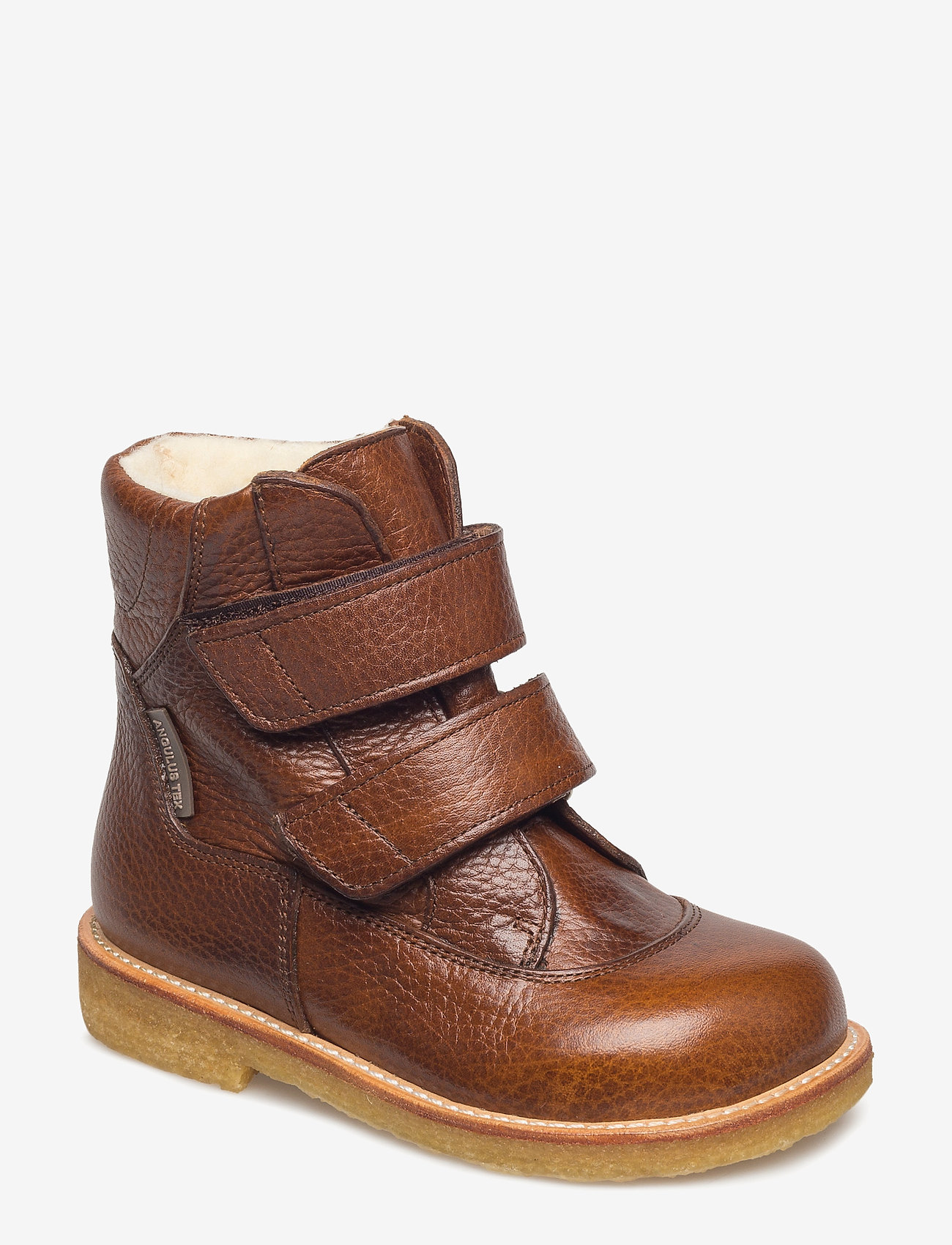 ANGULUS - Boots - flat - with velcro - dzieci - 2509 cognac - 0