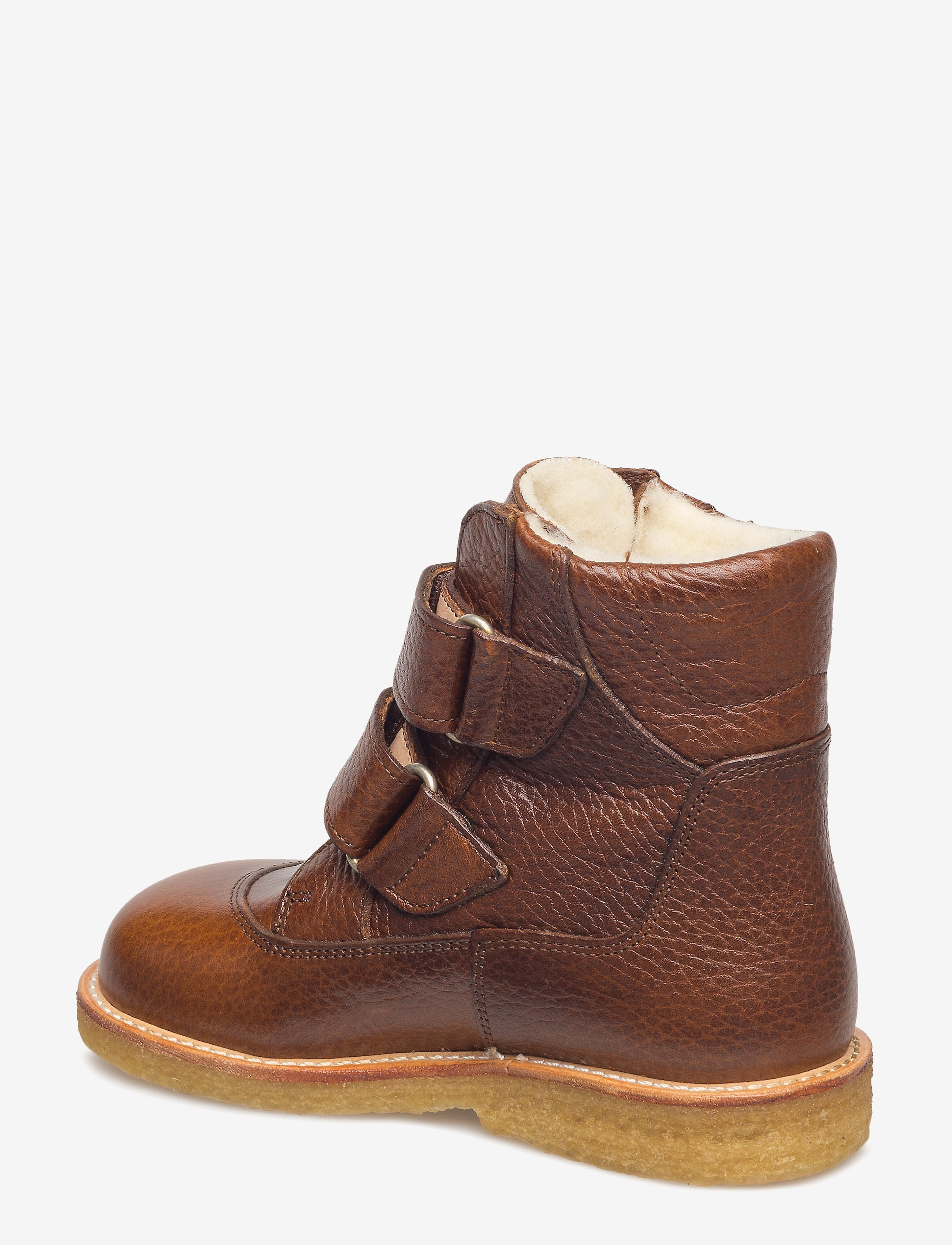 ANGULUS - Boots - flat - with velcro - najaarsschoenen - 2509 cognac - 3