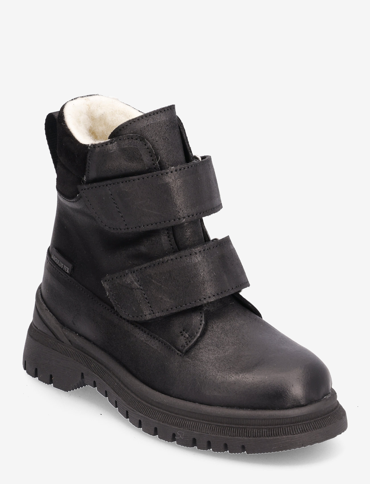 ANGULUS - Boots - flat - with velcro - dzieci - 2100/1163 black - 0