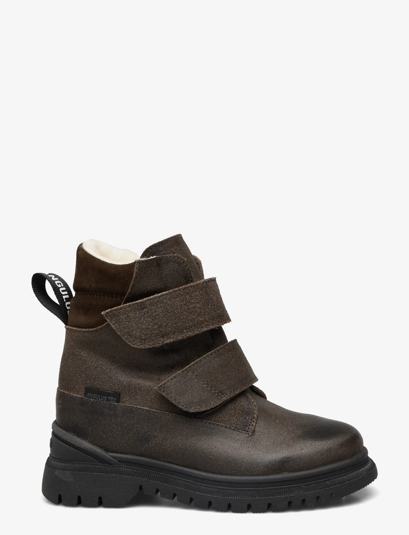 ANGULUS - Boots - flat - with velcro - børn - 2107/2214 dark olive - 1