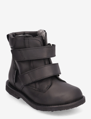 Boots - flat - with velcro - 1652 BLACK