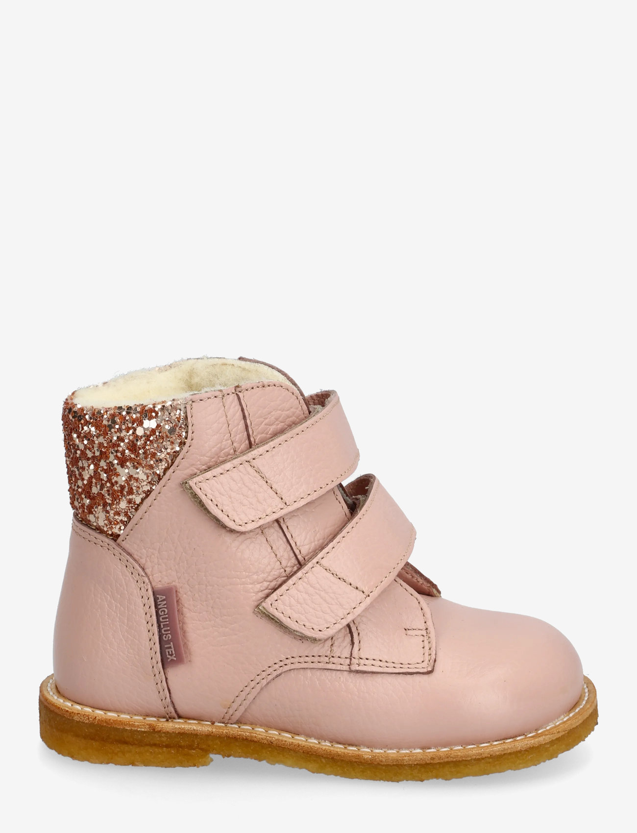 ANGULUS - Boots - flat - with velcro - skor - 3241/1708 rosebud/maple glitte - 1