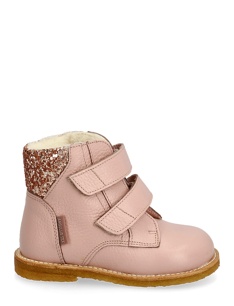 ANGULUS - Boots - flat - with velcro - skor - 3241/1708 rosebud/maple glitte - 1