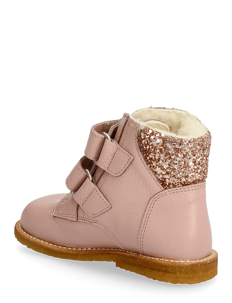 ANGULUS - Boots - flat - with velcro - skor - 3241/1708 rosebud/maple glitte - 2
