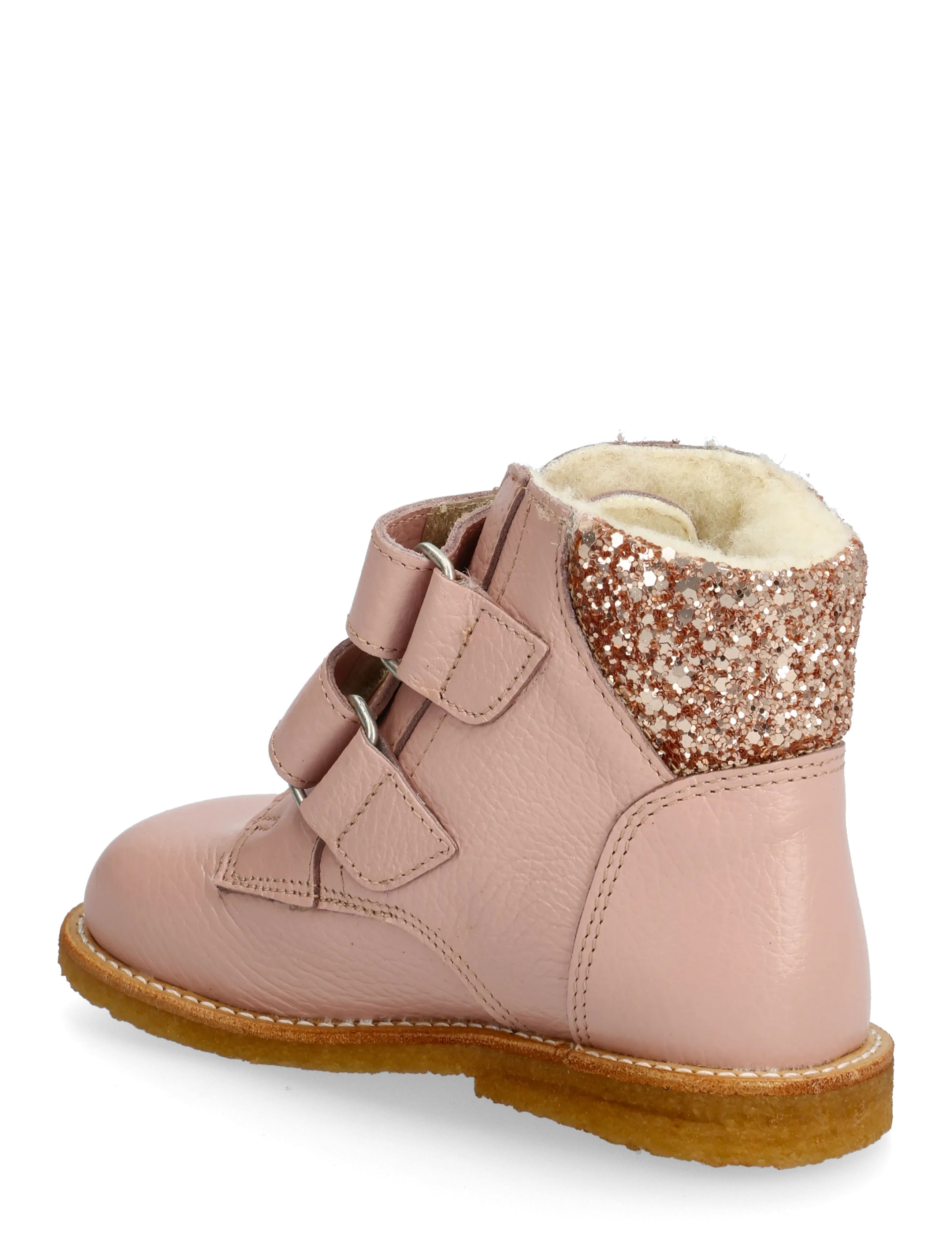 ANGULUS - Boots - flat - with velcro - fall shoes - 3241/1708 rosebud/maple glitte - 2